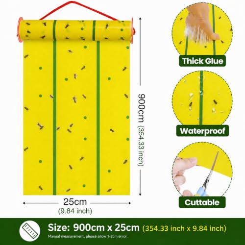 5 Pcs Giant Flypaper Fly Traps