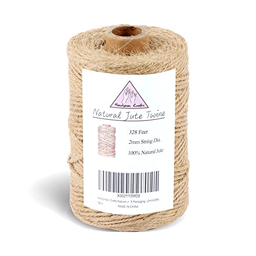 Natural Jute Twine Rope (328 Foot)
