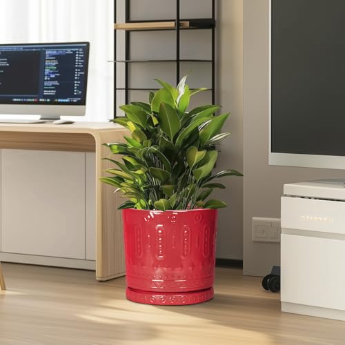 12 Inch Pots for Plants (12 Inch / Red)