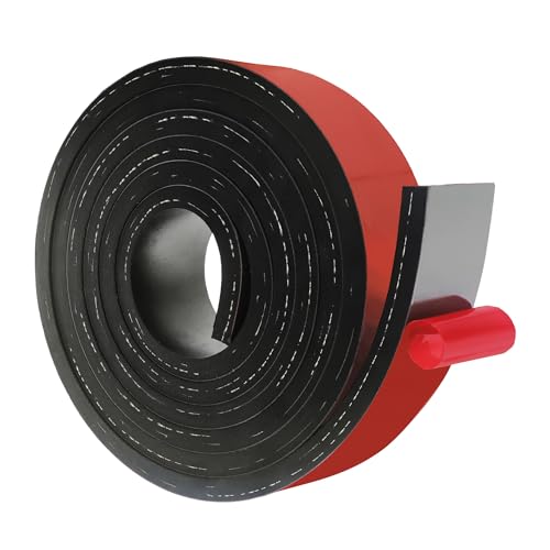 Reinforced Adhesive Solid Rubber Strips Cloth Inserted (2" x 10' / .500" thick(Adhesive）)