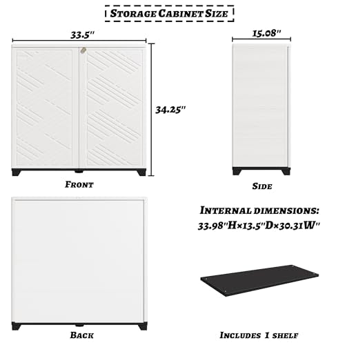 Storage Box Outdoor Caninet (White1205-1)