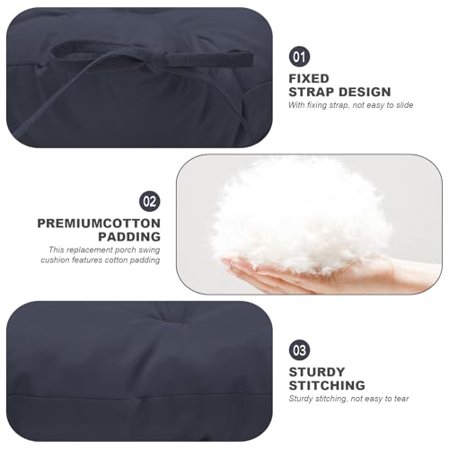 Outdoor Swing Cushions (Navy Blue / 60x 40 inches)