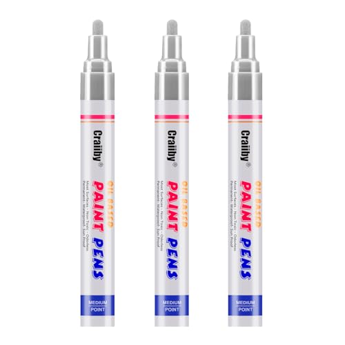 Silver Paint Markers (3 Count)