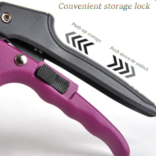 Premium 8 inch garden clippers (Purple)