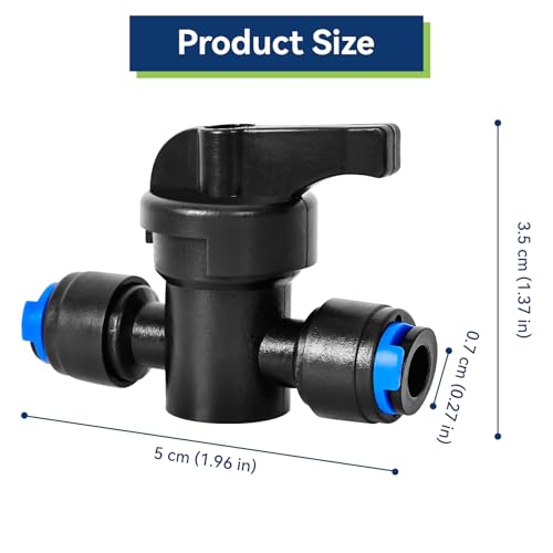 40 Pack 1 4" Drip Irrigation Shut Off Valve (Black-1/4" Drip Irrigation Shut Off Valve)