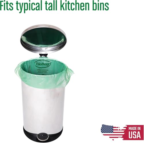 13 Gallon Tall Compostable Thick Trash Bags by BioBag (13 Gallon Tall (THICK))