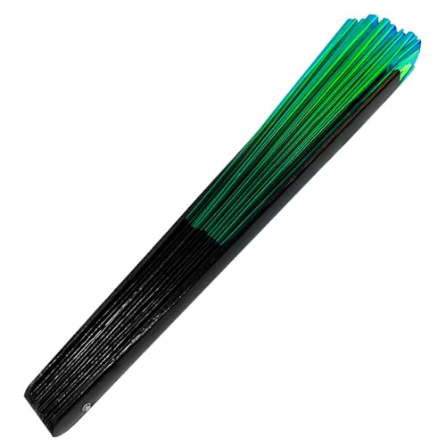 Large Folding Hand Fan for Line Dance (Green)