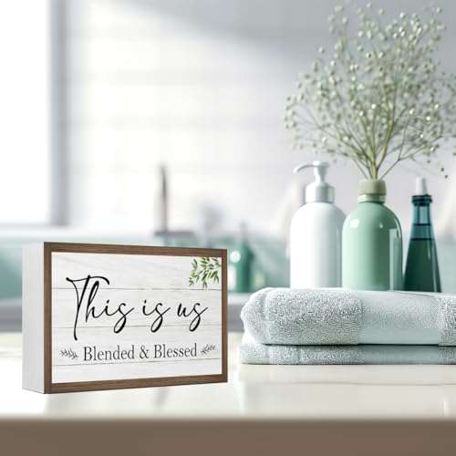 This is Us Blended and Blessed Wooden Box Sign (This is Us Blended and Blessed)