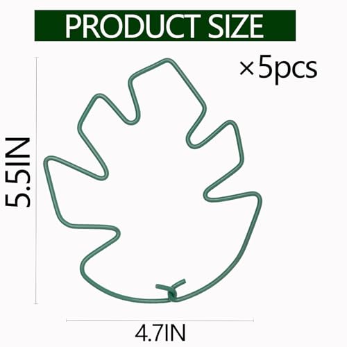 Green Monstera Plant Stem Support (Green / 5.5IN*4.7IN)