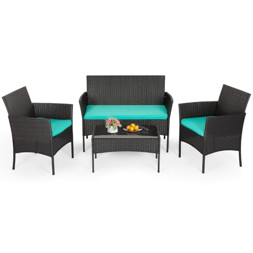 4 Piece Patio Furniture Set