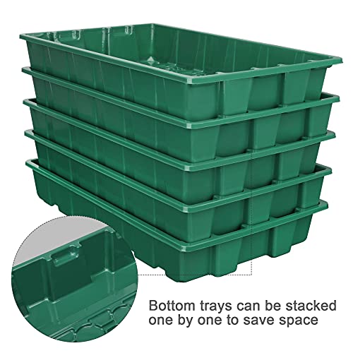 10Pack Seed Starter Tray (Green / 40-Cell 10-Pack)