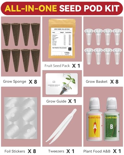 Veggies Seeds Pod Kit Compatible with AeroGarden Hydroponic Growing System (8-pods / Veggies)