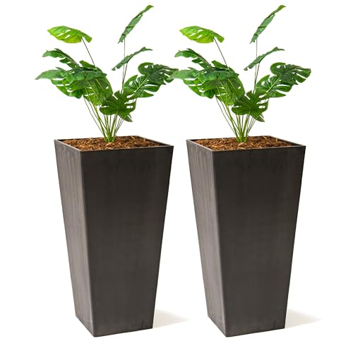 28 Inch Tapered Indoor and Outdoor (Black / 28" H)