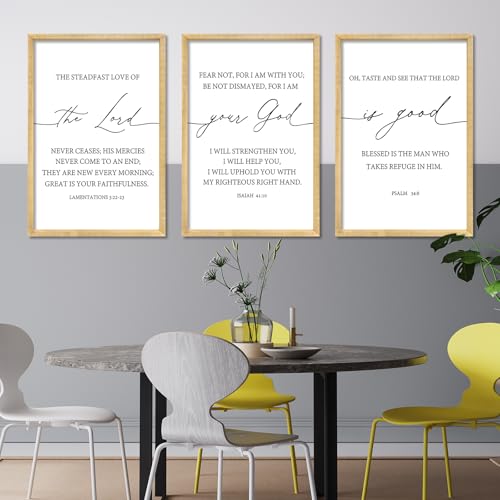 Bible Verses Wall Decor The Lord Your God Is Good 16"X11" Wood (16"L x 11"W / The Lord Your God Is Good (Wood))