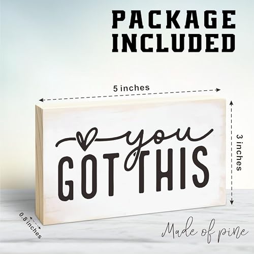 Rustic Wooden Block Sign