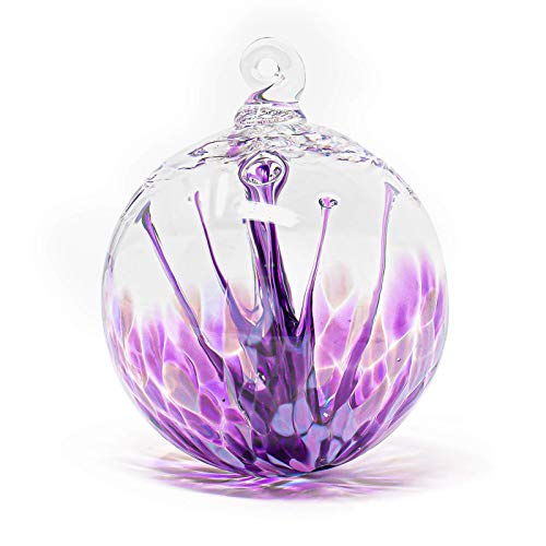 Luke Adams Handmade Glass Gazing Balls for Garden (Large / Purple Crush)