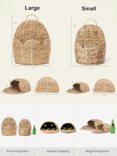 2 PC Door Basket Scalloped Hanging Storage Basket (S+L)