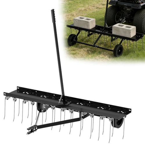 48" Tow Behind Dethatcher (Black-48IN)