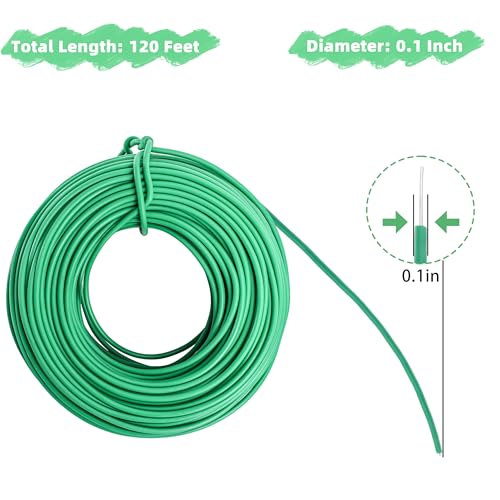 120 Feet Green Soft Twist Tie Tomato Plant Tie
