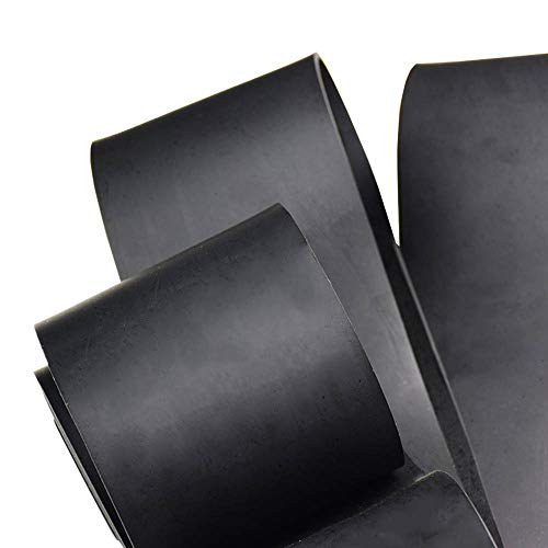 Solid Rubber Strips Neoprene Rubber Weather Stripping for Garage Door Seals Under Bottom (2" X 25' / .126" thick(No Adhesive）)