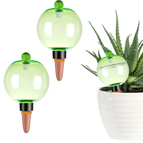 2 Pack Self Watering Globes 17oz Large Plant Watering Globes Top Fill (2 Count)