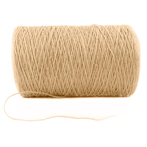 1.5mm x 5000 Feet Natural Jute Rope (Natural Jute / 1.5mm x 5000 Ft)
