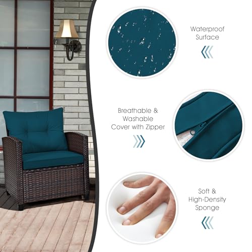 3 Pieces Patio Furniture Set