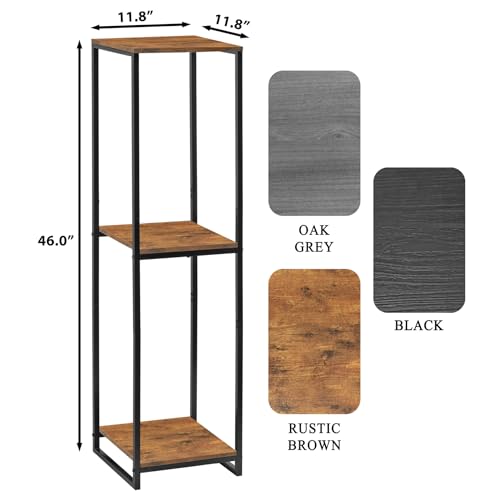46" Tall 3 Tier Corner Plant Stand Indoor