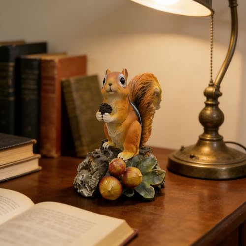 Squirrel Garden Statue Resin Outdoor Sculpture for Yard Patio Lawn Decor (Squirrel)