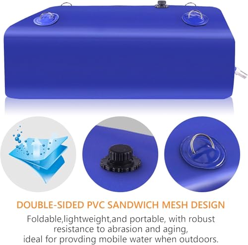 Water Tank Water Storage Bladder (Blue / 150 Gallon)