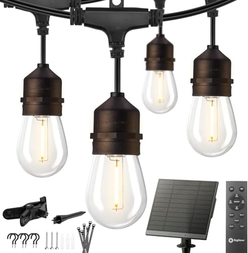 55FT Solar String Lights Outdoor (55FT(16 Sockets))