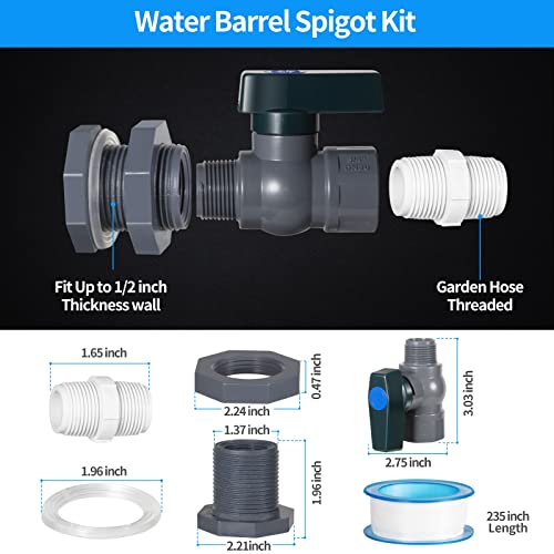 Rain Barrel Spigot Kit (1Pack)