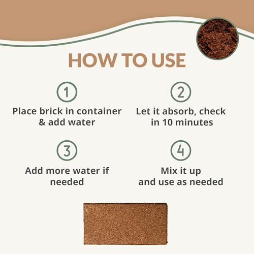 Coco Coir Brick (Coco Bliss 650gm (1 Brick))
