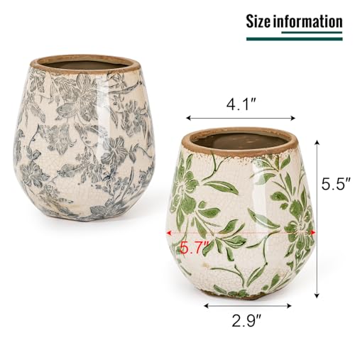 Vintage Ceramic Planter Set of 2 (2 Count)