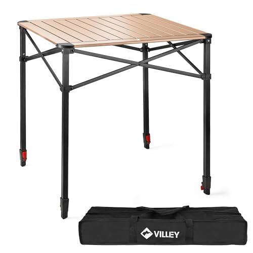 Folding Camping Square Table (Gold / Large)
