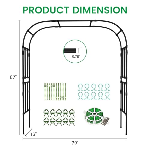 Garden Arch Trellis (87" H x 16" L x 79" W)