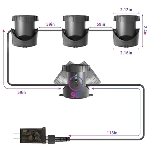 Color Changing Pond Lights (4-IN-1-BT)