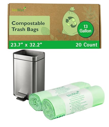 13 Gallon Compostable Food Scrap Bags (10 Count (Pack of 2) / 13 Gallon)