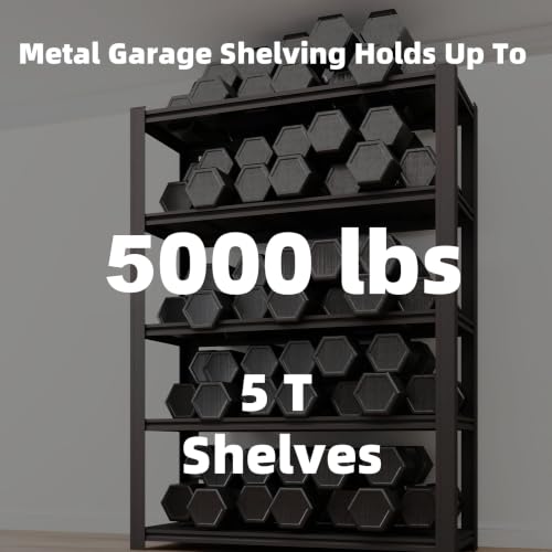 5 Tier Heavy Duty Garage Shelving (5T 55" W x 24" D x 84" H)