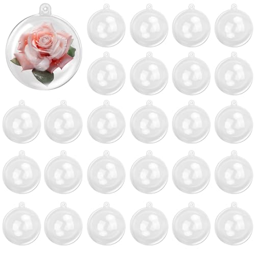 180 Pcs 2.36 Inch Clear Plastic Fillable Balls (180 Count)