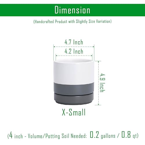 4.7 Inch Ceramic Planter Pot