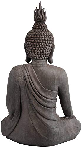 Sitting Buddha 42" High Gray Indoor