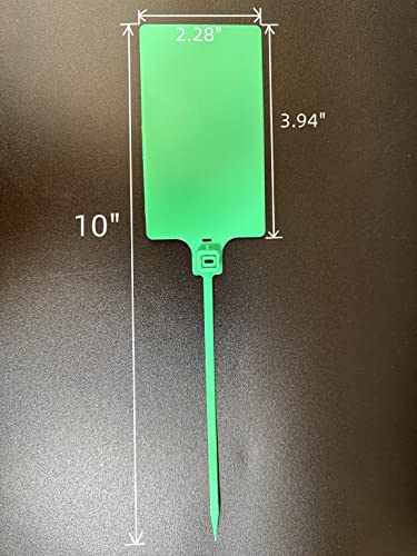 Blank Waterproof Plastic Tags Zip Ties Large Labeling 2.28"×3.94" 100 pcs (100 Count)