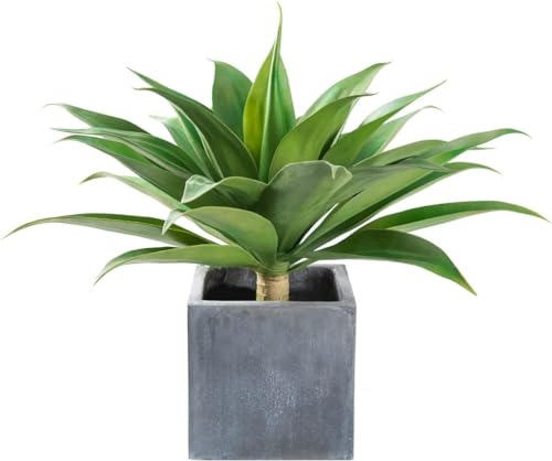 28" Artificial Plant Outdoor Agave (Green / 28 Inches)