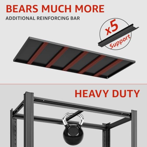 5 Tier Heavy Duty Garage Shelving (5T 55" W x 24" D x 84" H)