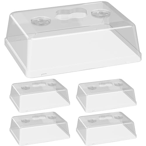 5 Pack 5" High Humidity Domes for SOLIGT 14*10.8*2.3" Seed Starting Trays (5 domes for 1014 trays)