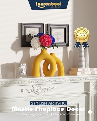 Hug Donut Decorative Vase Set (Yellow)