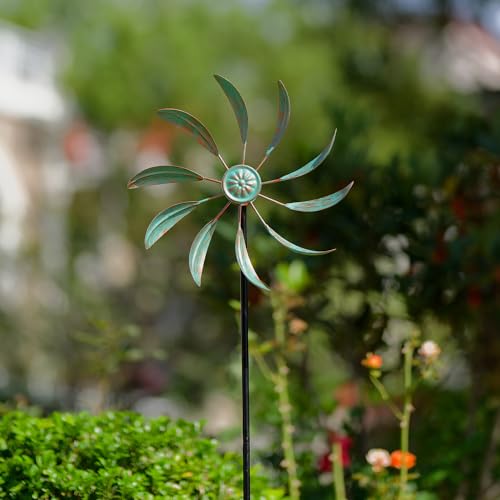 2Pack Wind Spinners Outdoor (Small-green-a-2)