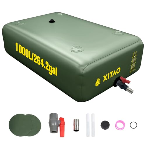264Gal 1000L Water Bladder Tank w (264 Gal / Green)