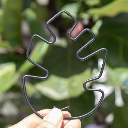 4.13x2.95in Monstera Plant Stem Support (Black / 4.13IN*2.95IN)